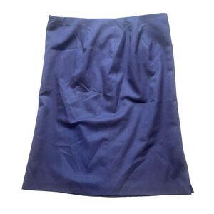 Vintage Pendleton Skirt Womens 16W (39x27) Navy Pencil A-line Wool USA Plus Lady